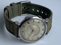1950 Jaeger LeCoultre manual wind wrist alarm watch